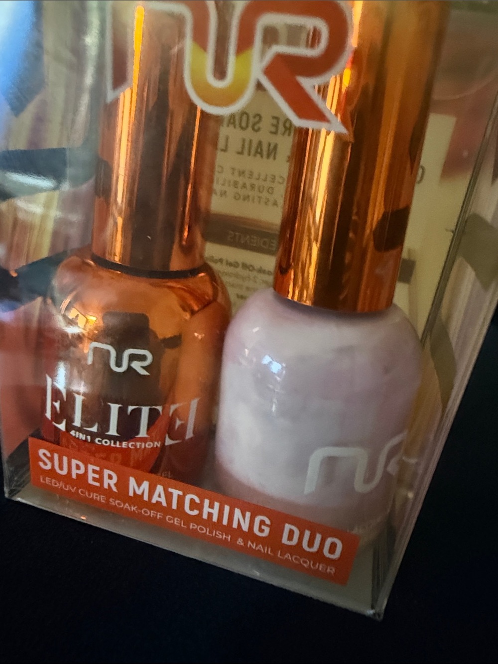 Elite Super Matching Duo Gel & Lacquer — Pink & Rose Gold